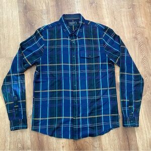 Scotch & Soda Long Sleeve Button Up Shirt Mens Large Checkered Purple